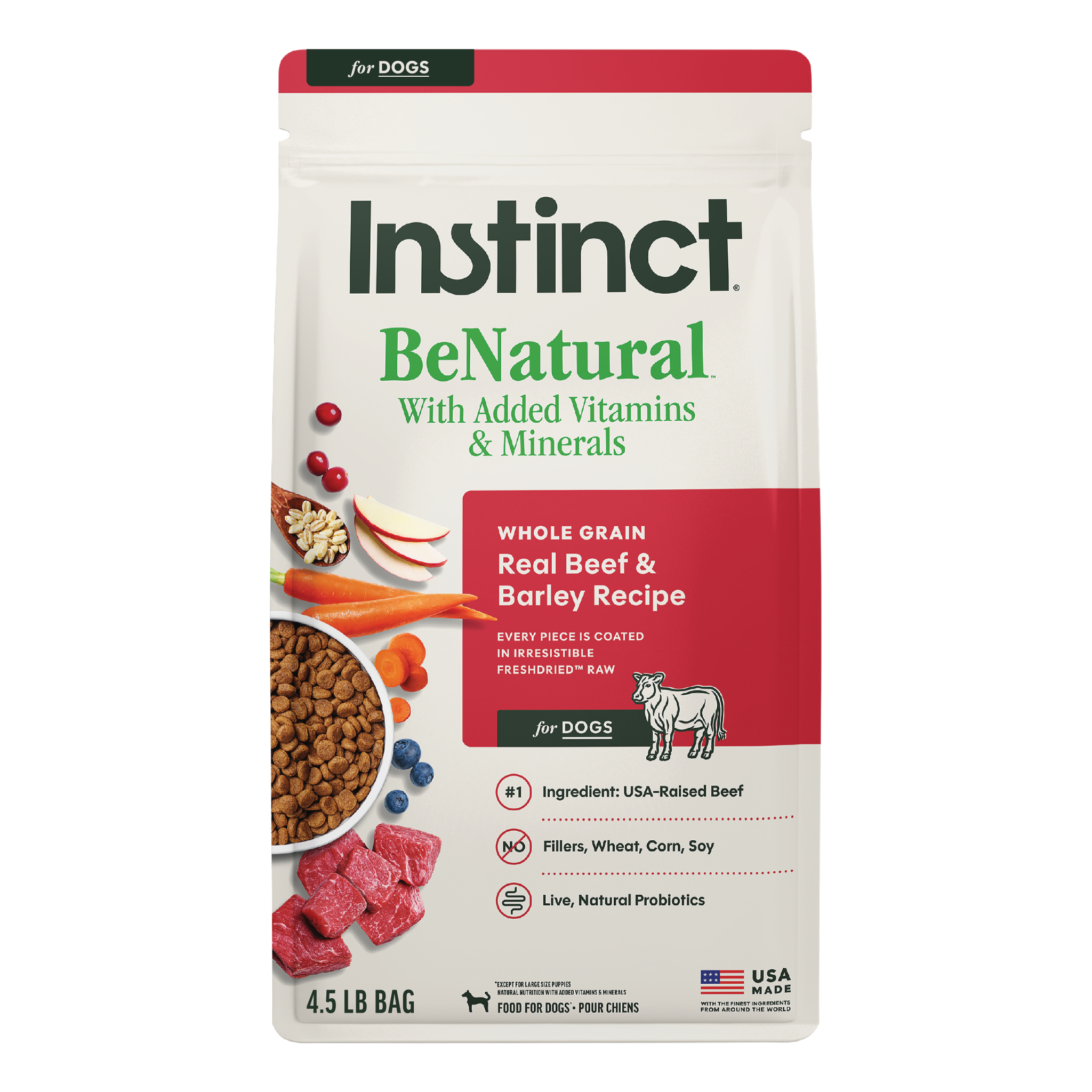 BeNatural Kibble Real Beef & Barley Recipe