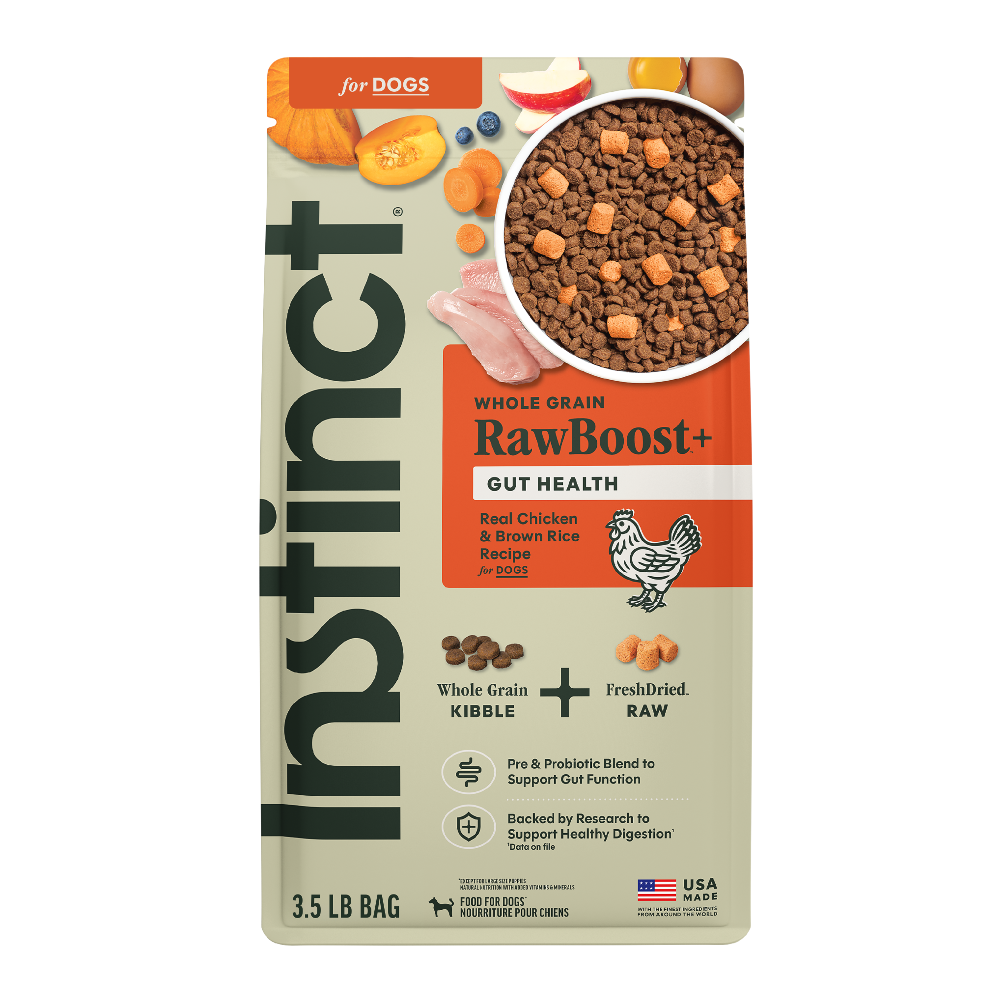 RawBoost+ Whole Grain Kibble Gut Health Recipe