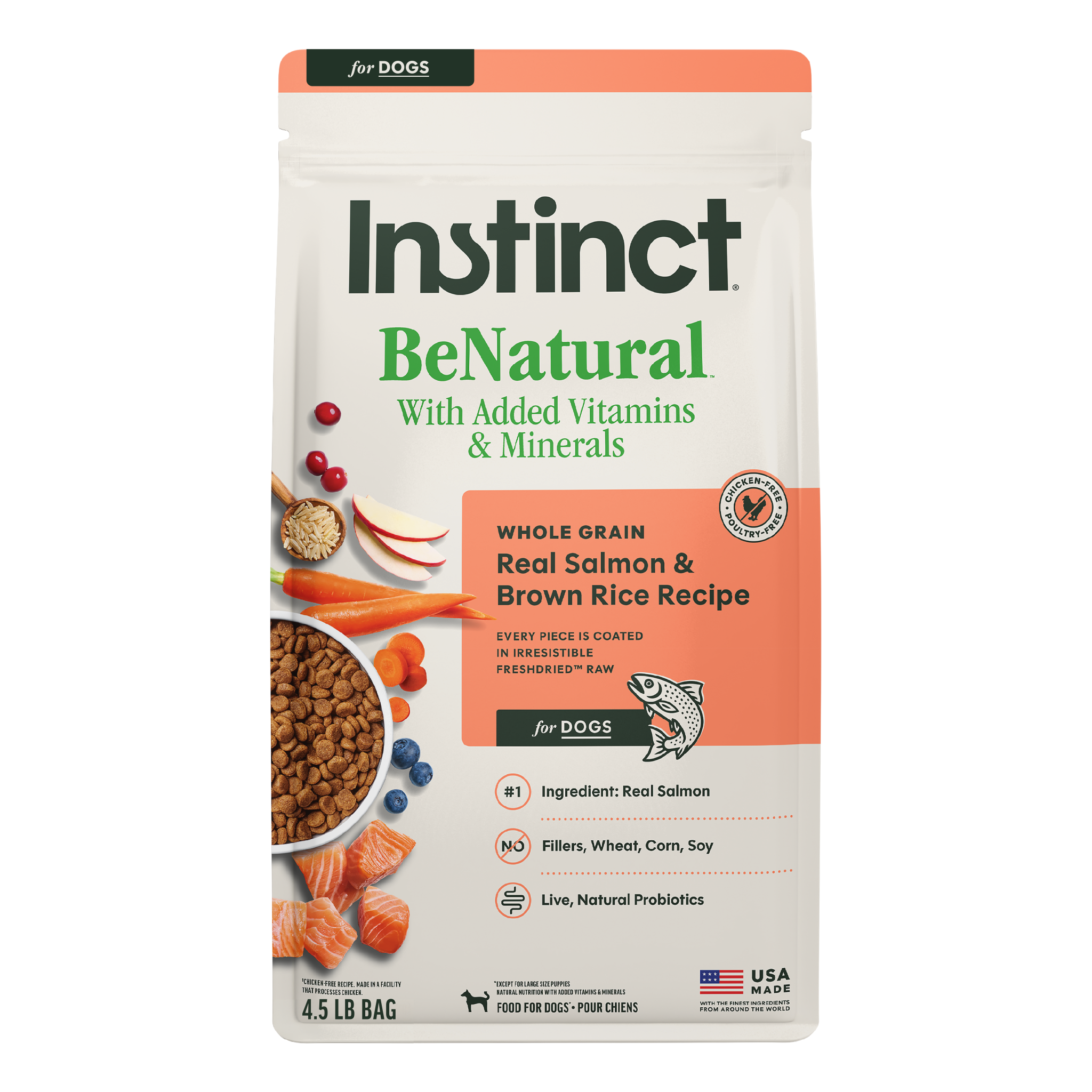 Instinct BeNatural Real Salmon & Brown Rice Recipe Dry Dog Food