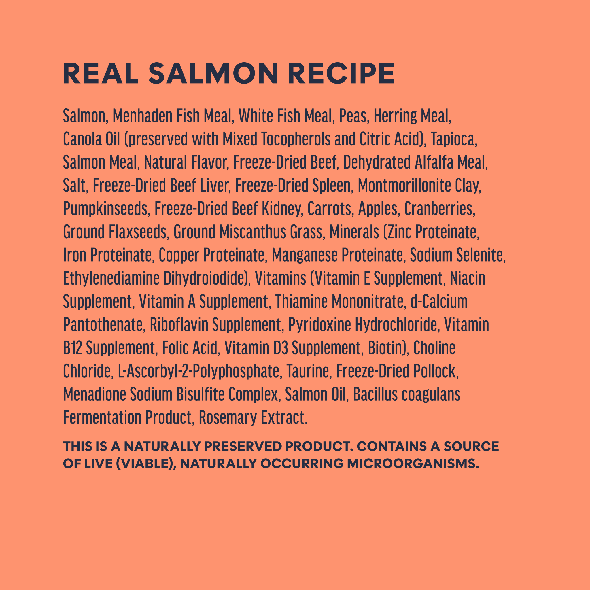 Raw Boost Kibble Real Salmon Recipe