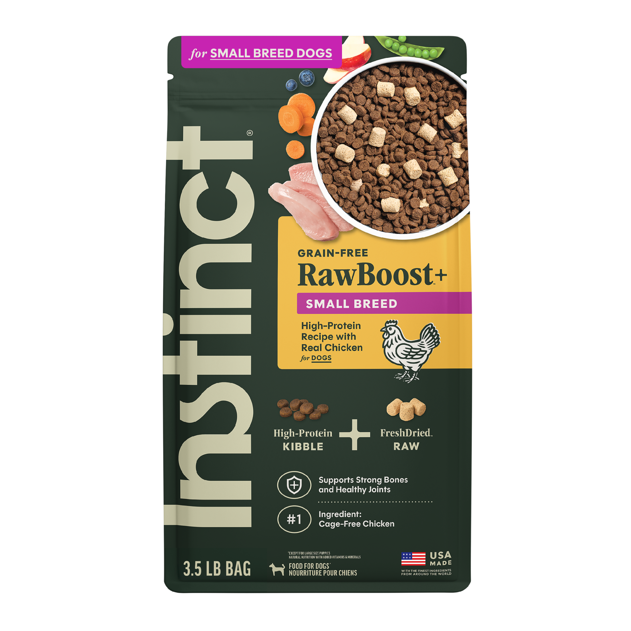 RawBoost+ Kibble for Small Breed Dogs Real Chicken Recipe