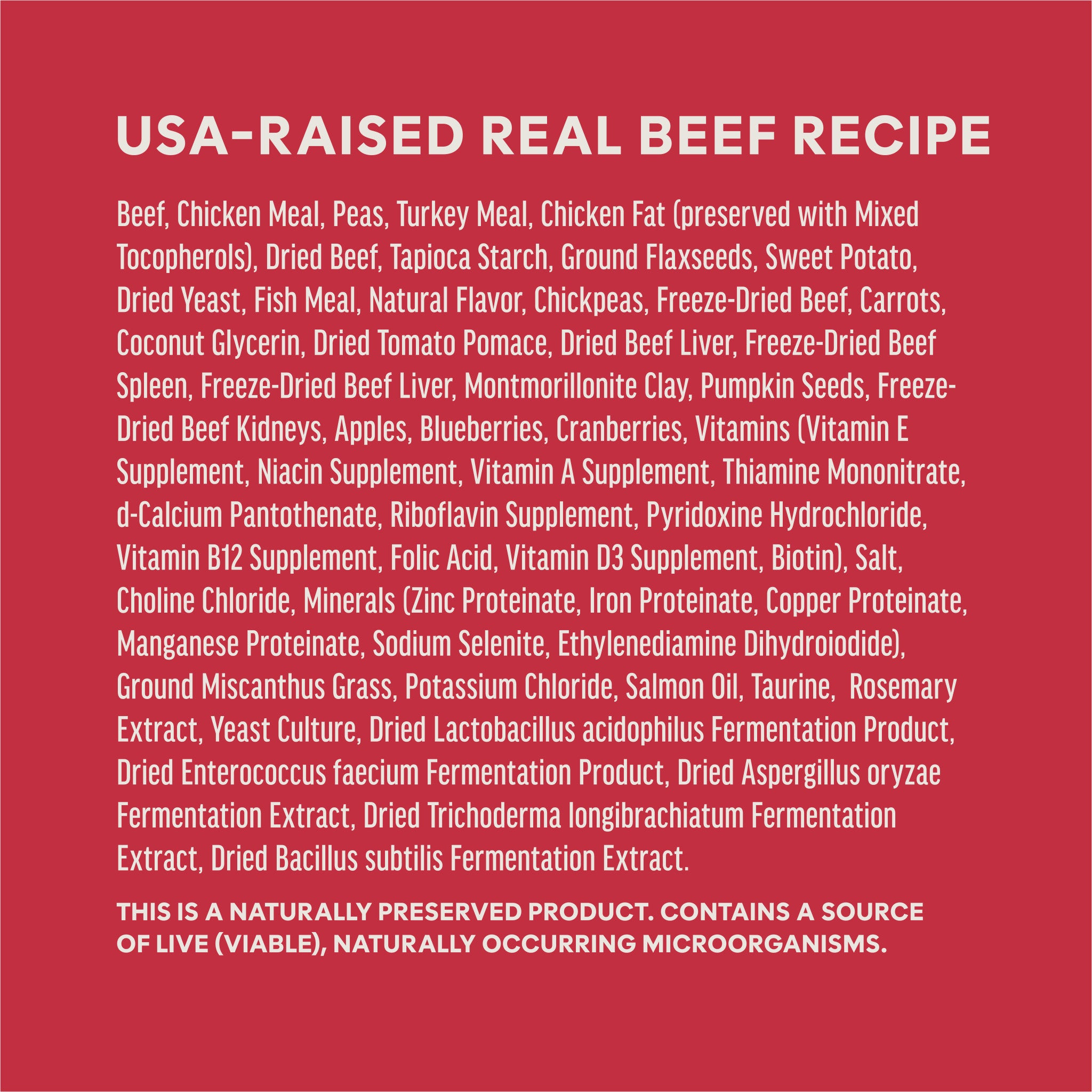 PeakBoost+ Kibble Real Beef Recipe
