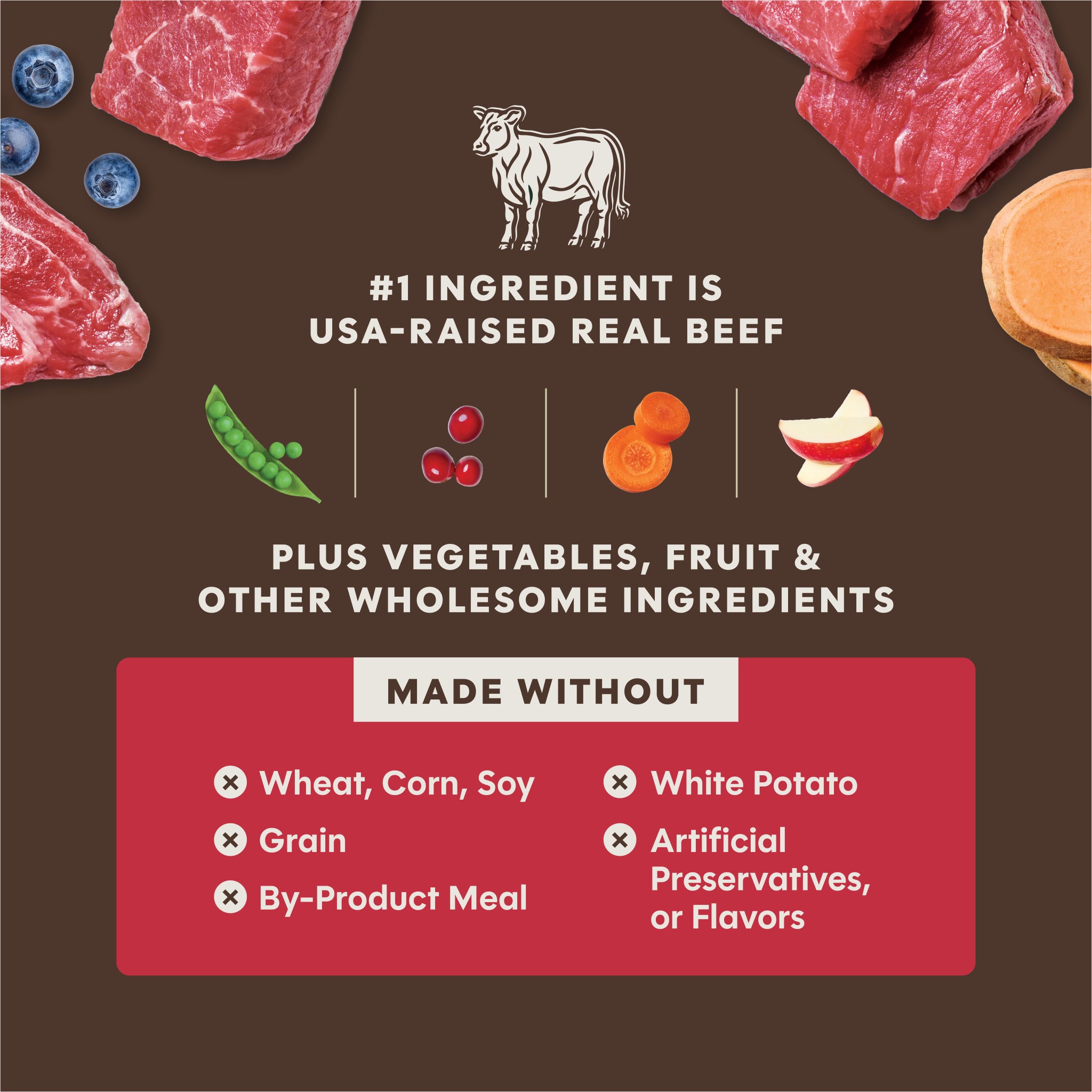 PeakBoost+ Kibble Real Beef Recipe