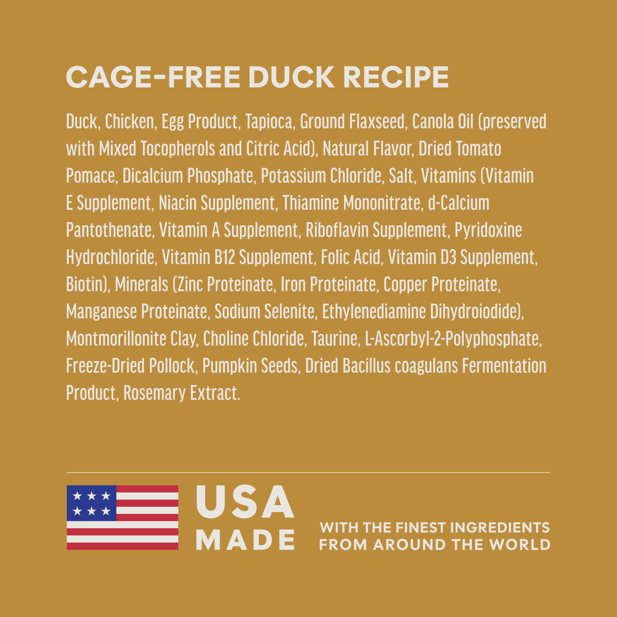 Ultimate Protein Kibble Cage-Free Duck Recipe