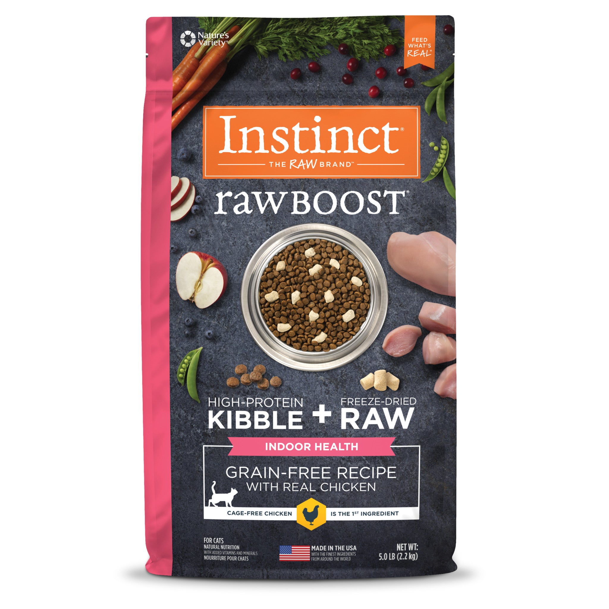Raw Boost Kibble Indoor Health Recipe with Real Chicken