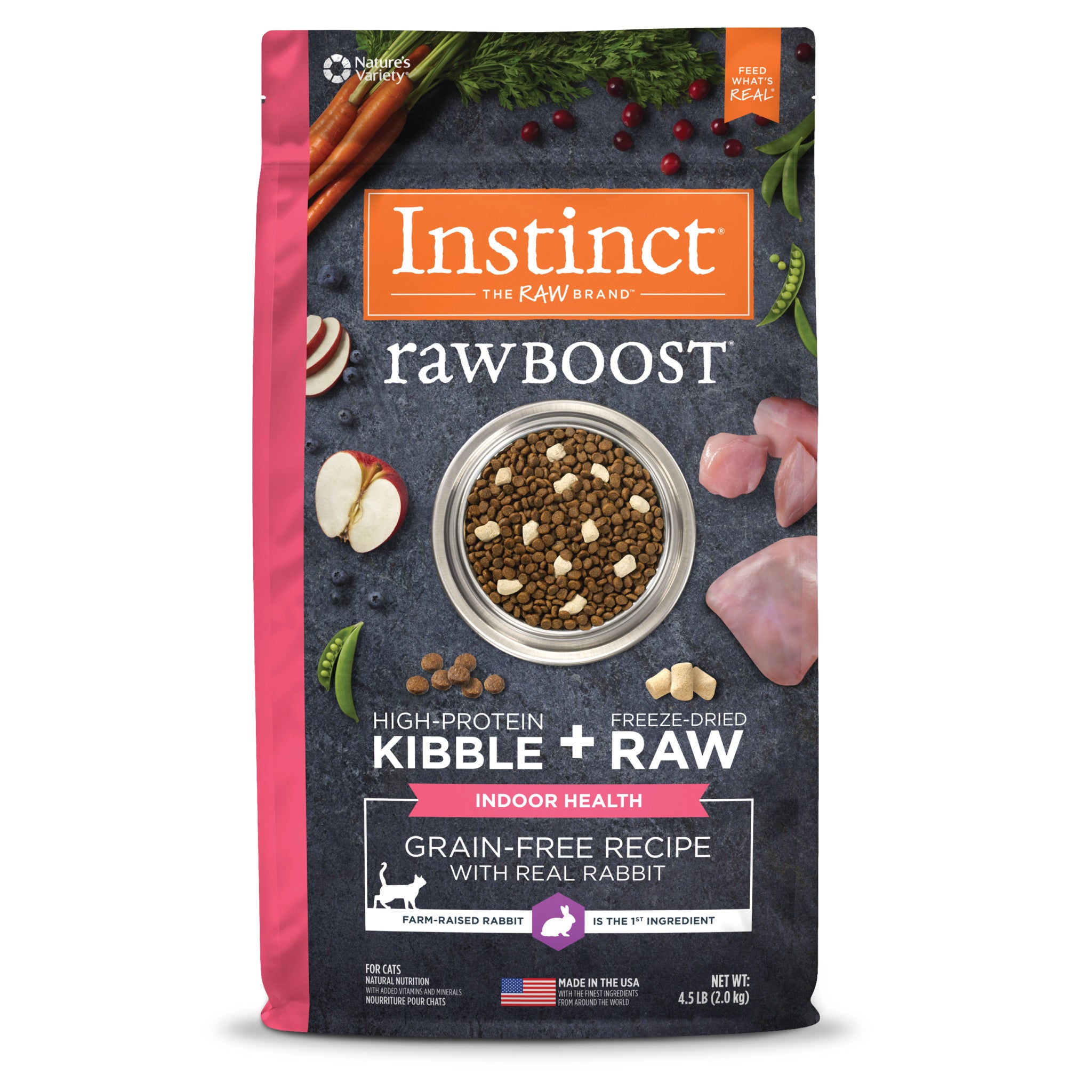 Raw Boost Kibble Indoor Health Recipe with Real Rabbit