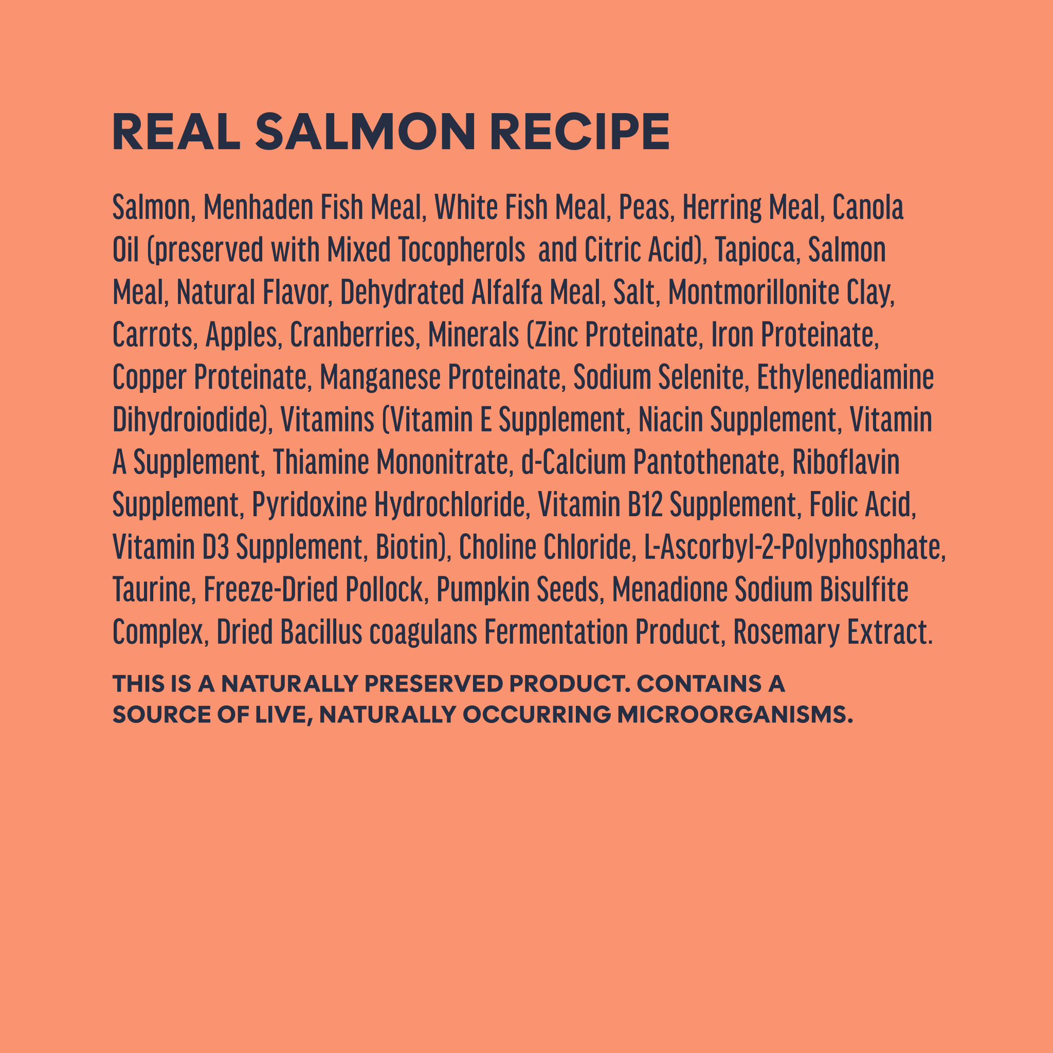 Original Kibble Real Salmon Recipe