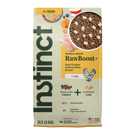 RawBoost+ Whole Grain Kibble Real Chicken & Brown Rice Recipe