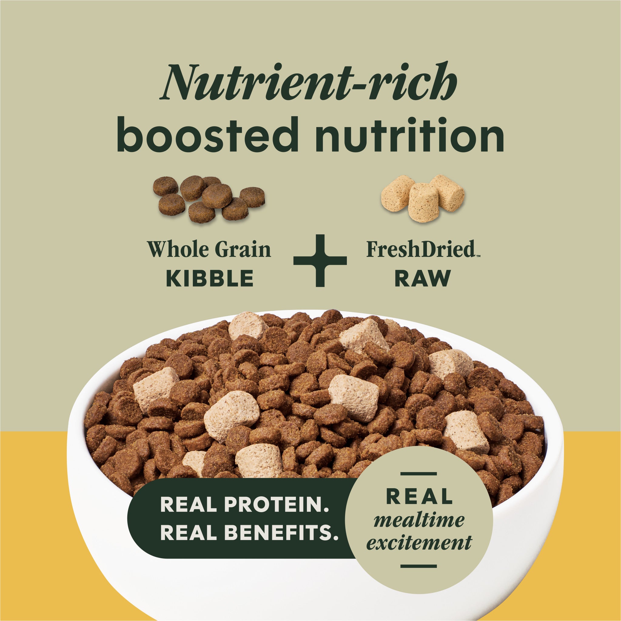 RawBoost+ Whole Grain Kibble Real Chicken & Brown Rice Recipe