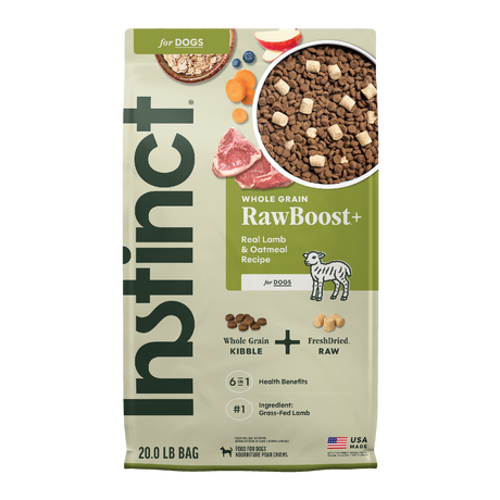 RawBoost+ Whole Grain Kibble Real Lamb & Oatmeal Recipe
