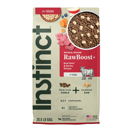 RawBoost+ Whole Grain Kibble Real Beef & Barley Recipe