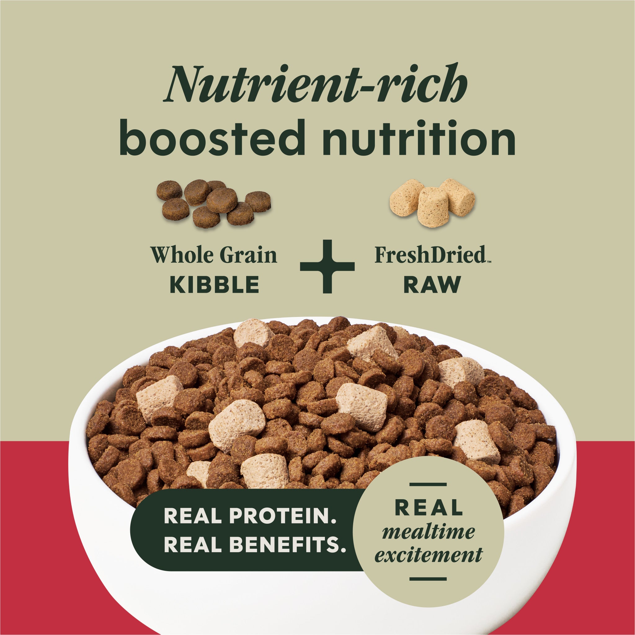 RawBoost+ Whole Grain Kibble Real Beef & Barley Recipe