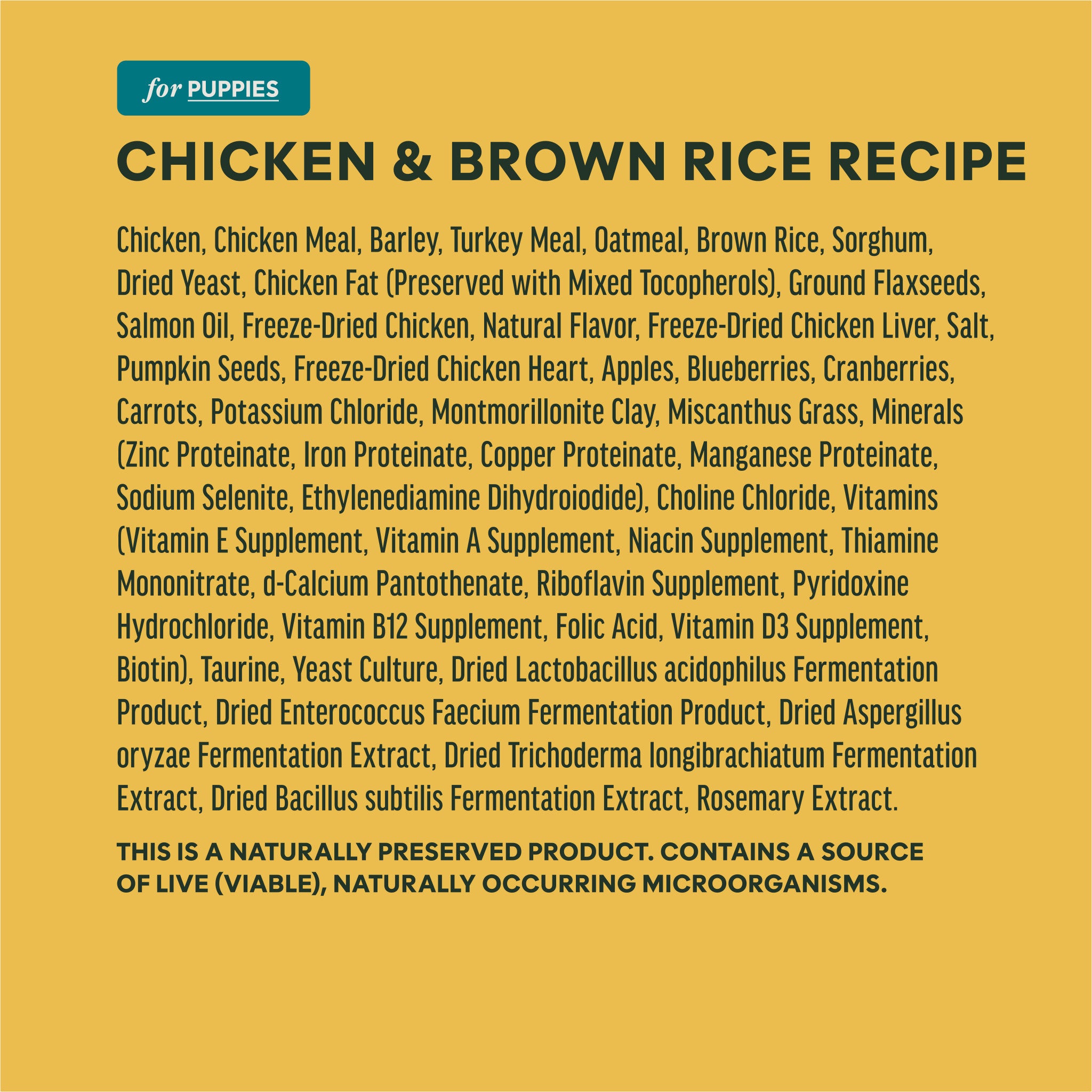 RawBoost+ Whole Grain Kibble for Puppies Chicken Recipe