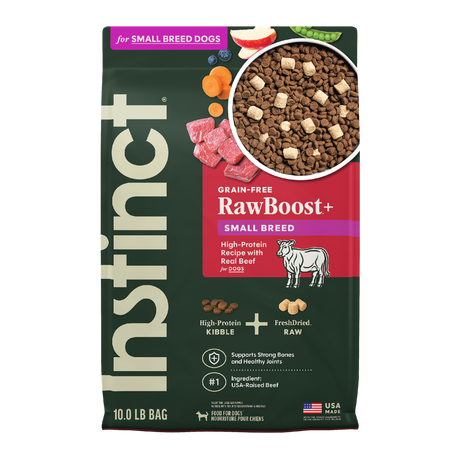 RawBoost+ Kibble for Small Breed Dogs Real Beef Recipe