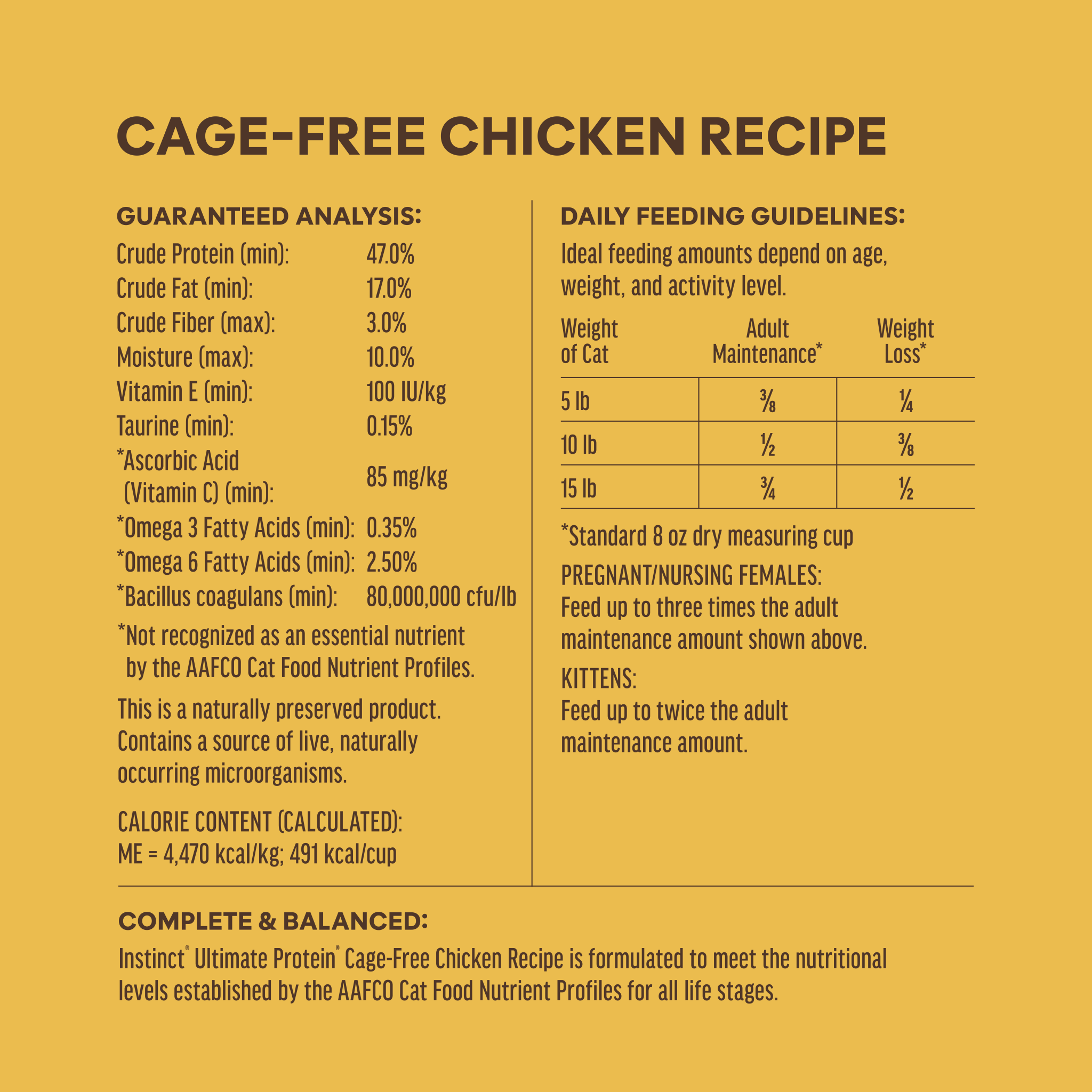 Ultimate Protein Kibble Cage-Free Chicken Recipe