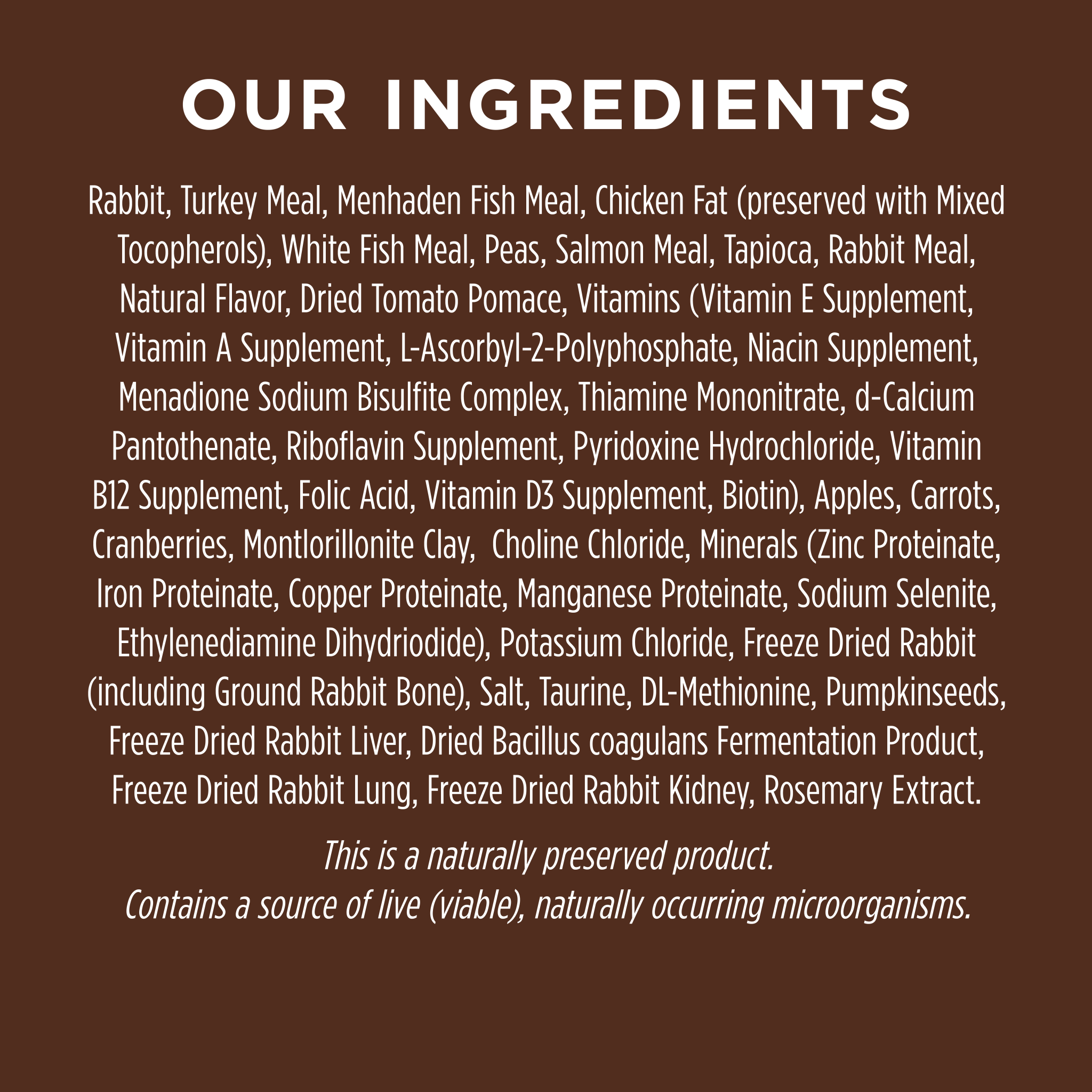 Original Kibble Real Rabbit Recipe