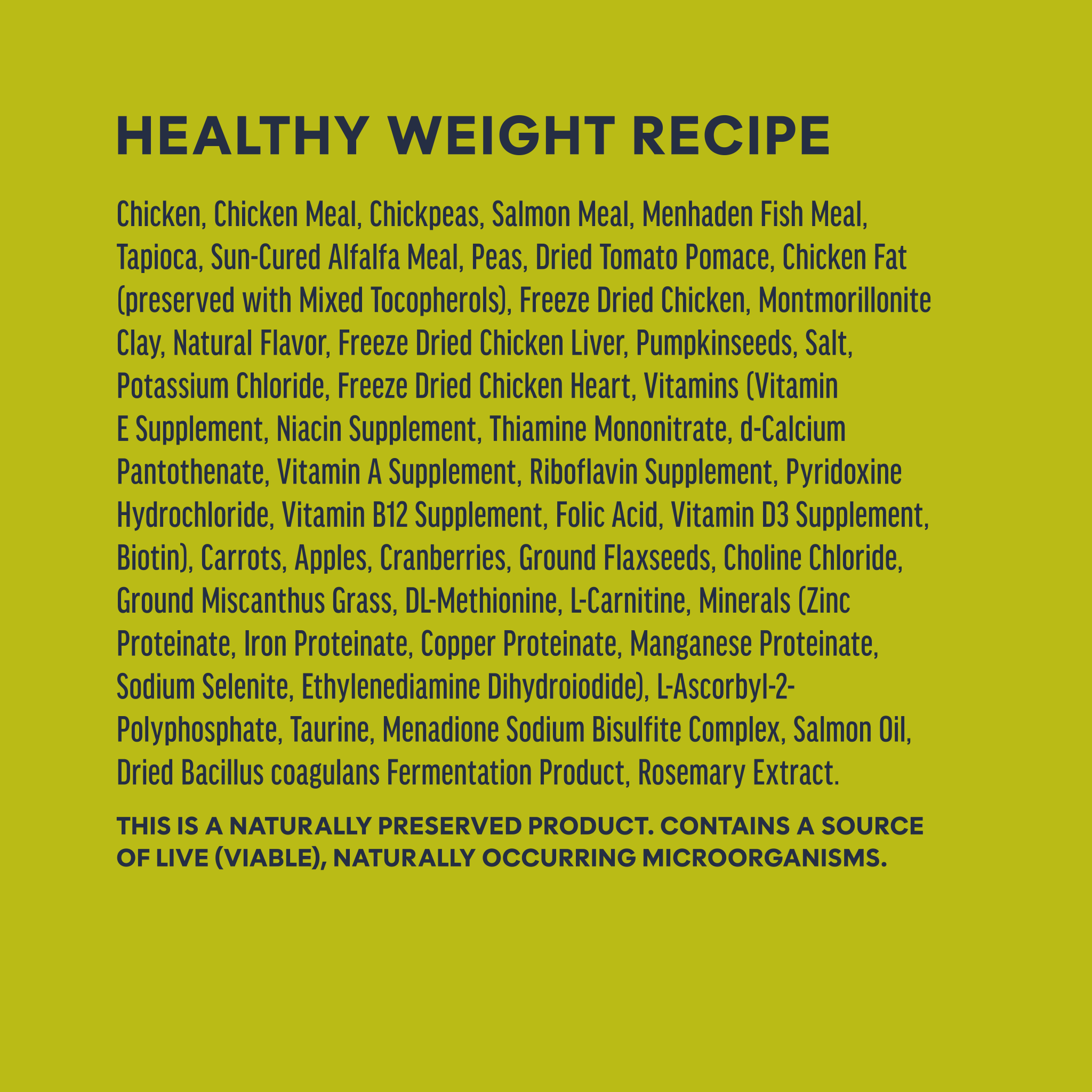 Raw Boost Kibble Healthy Weight Recipe