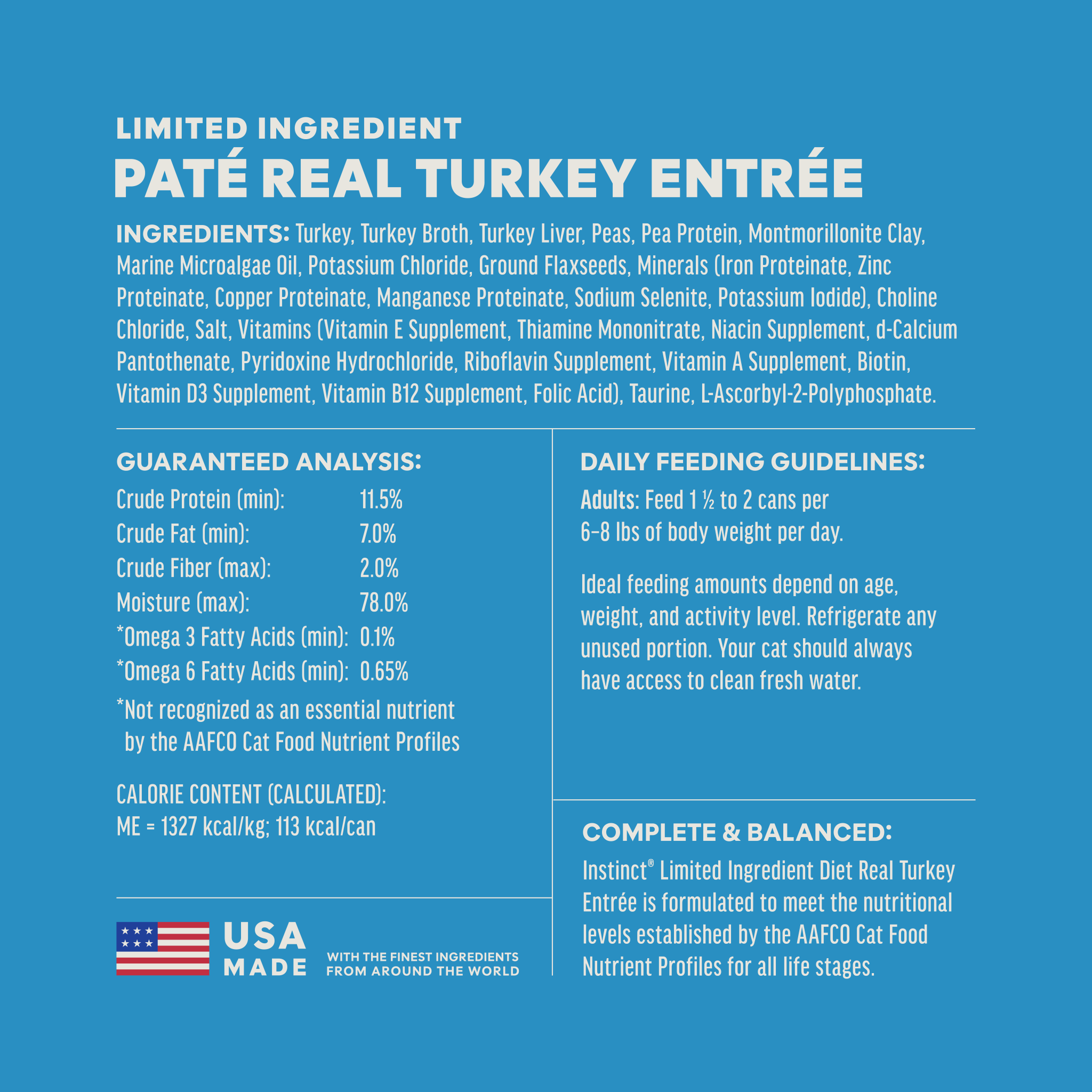 Limited Ingredient Diet Patés Real Turkey Recipe