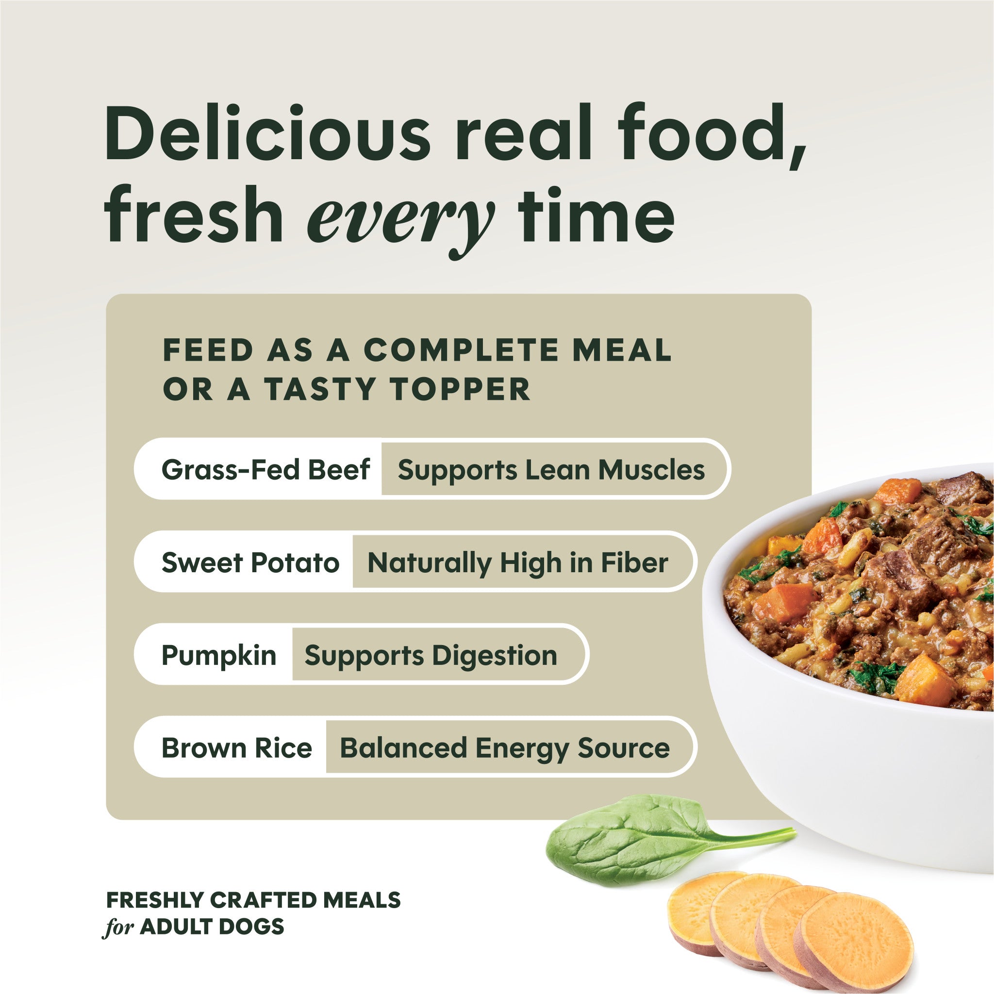 Freshly Crafted Meals Grass-Fed Beef Recipe