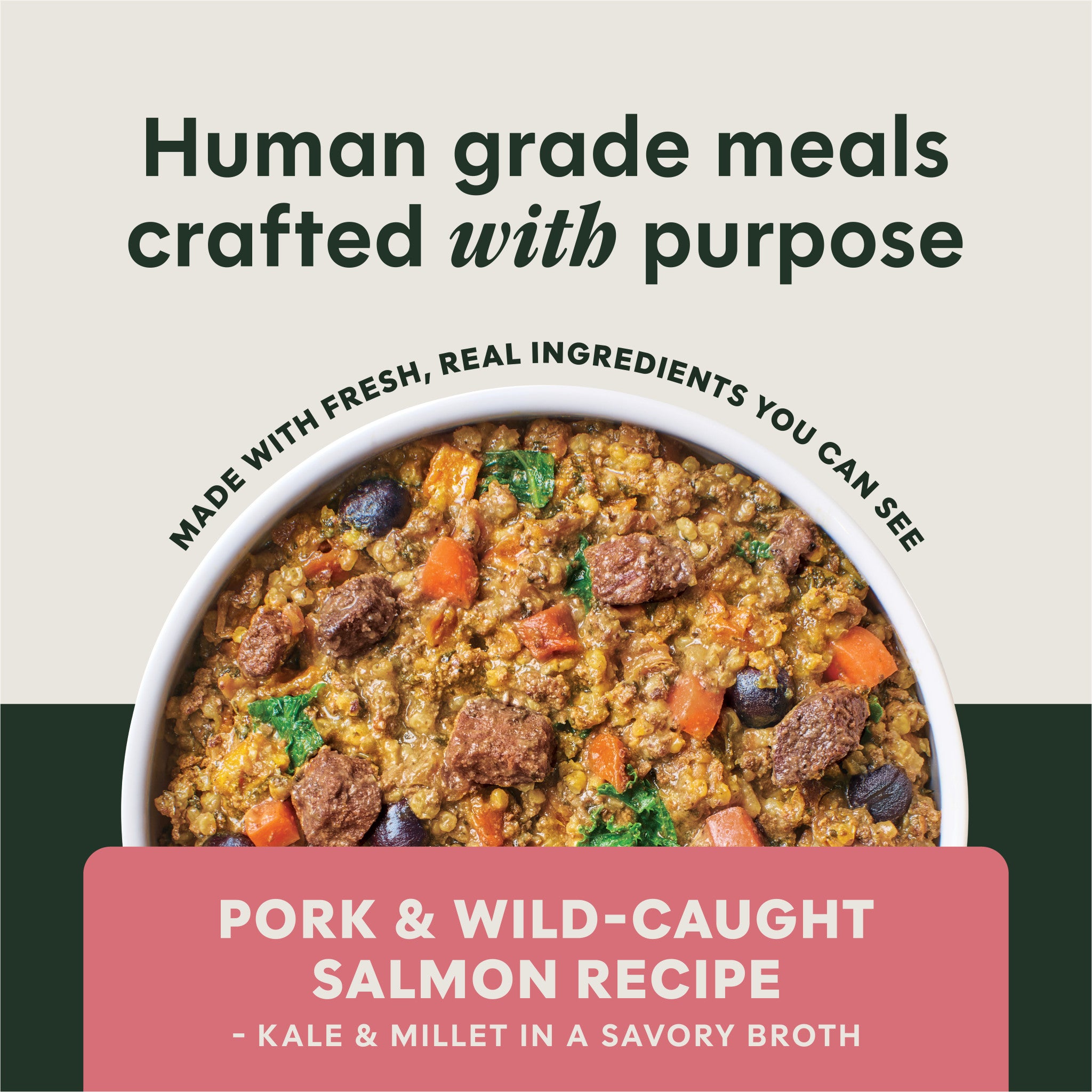 Freshly Crafted Meals Pork & Wild-Caught Salmon Recipe