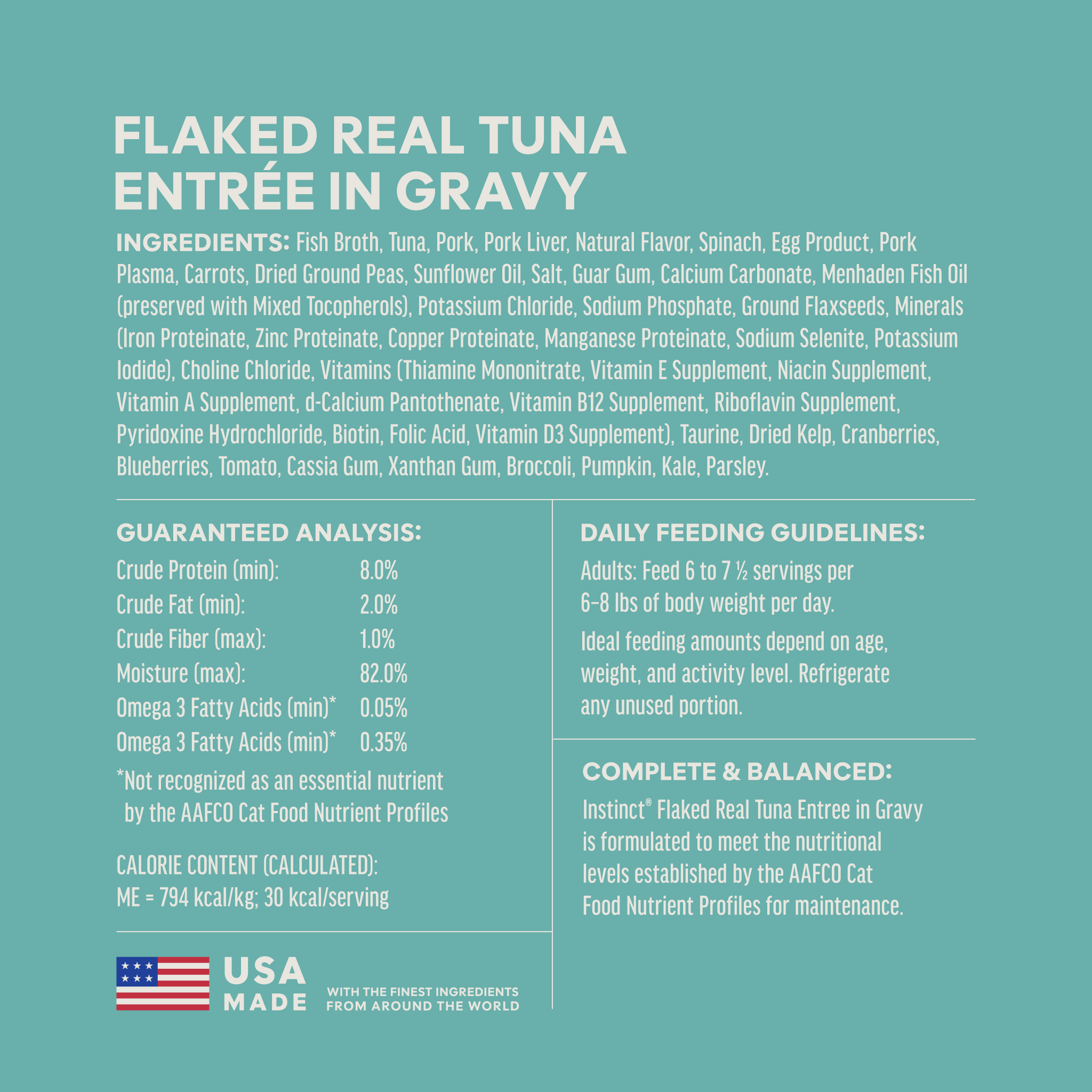 Split Cups Flaked Tuna Entrée