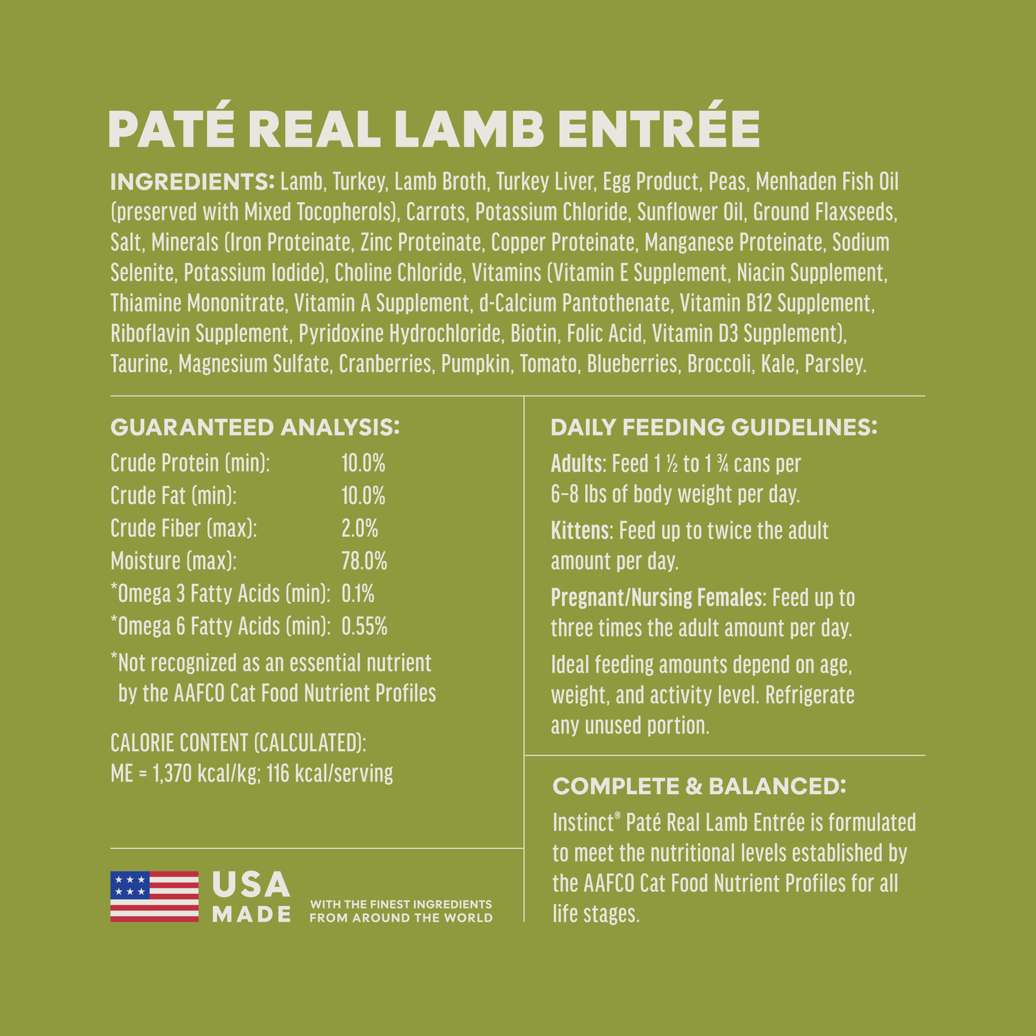 Original Patés Real Lamb Recipe