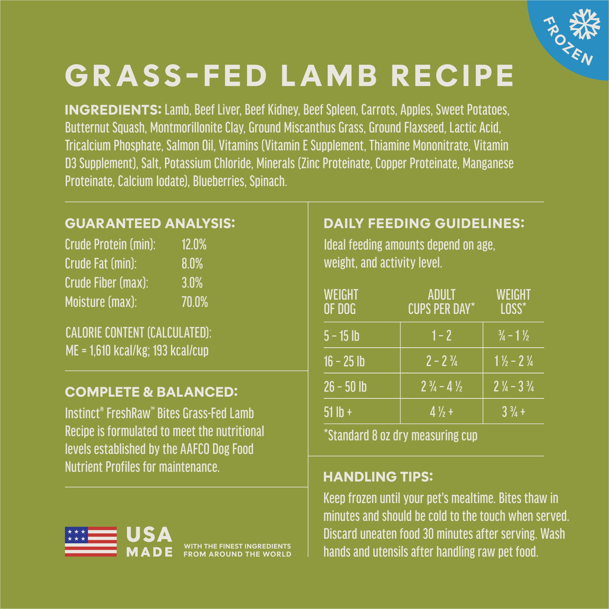 FreshRaw Bites Grass-Fed Lamb Recipe