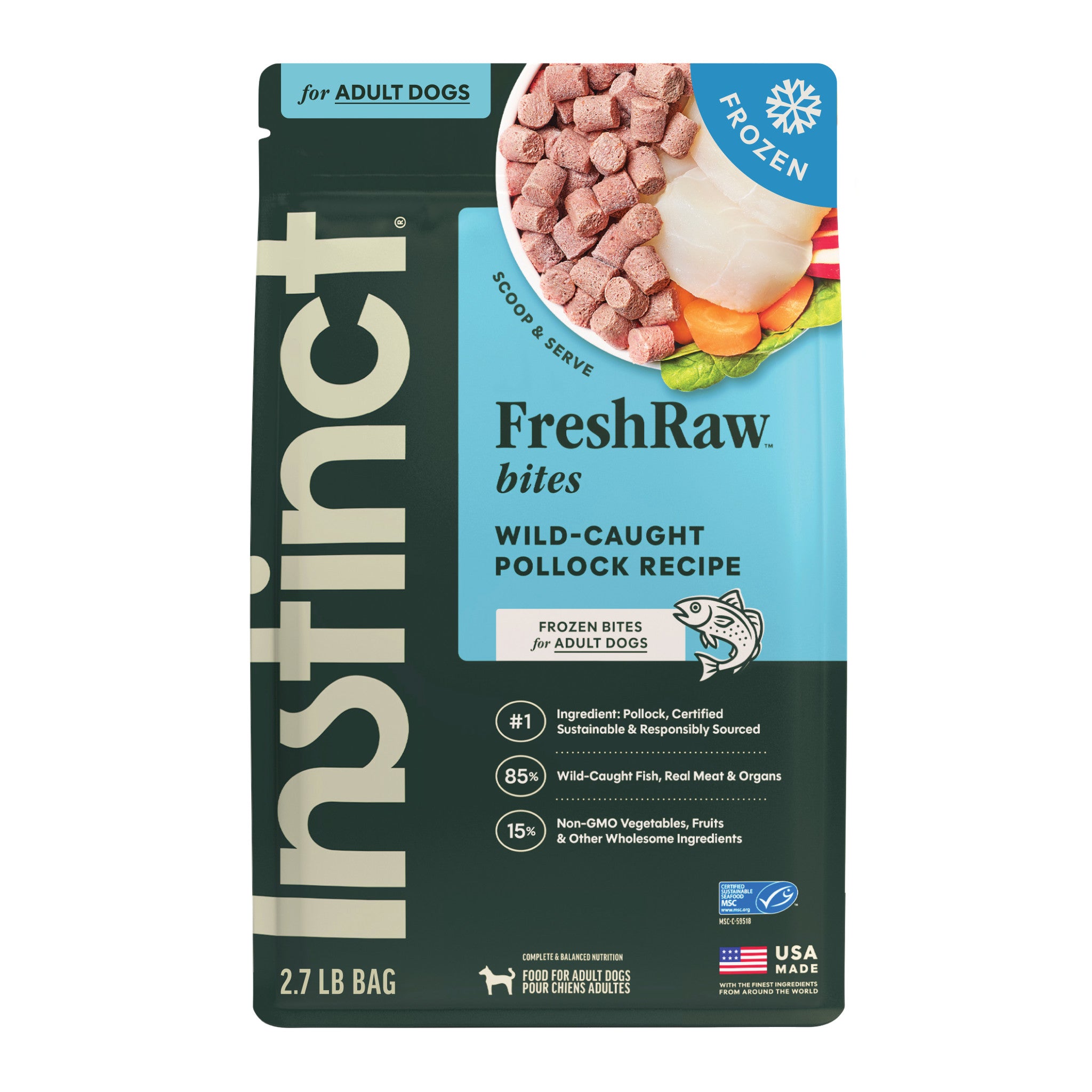 FreshRaw Bites Wild-Caught Pollock Recipe – Instinct Pet Food