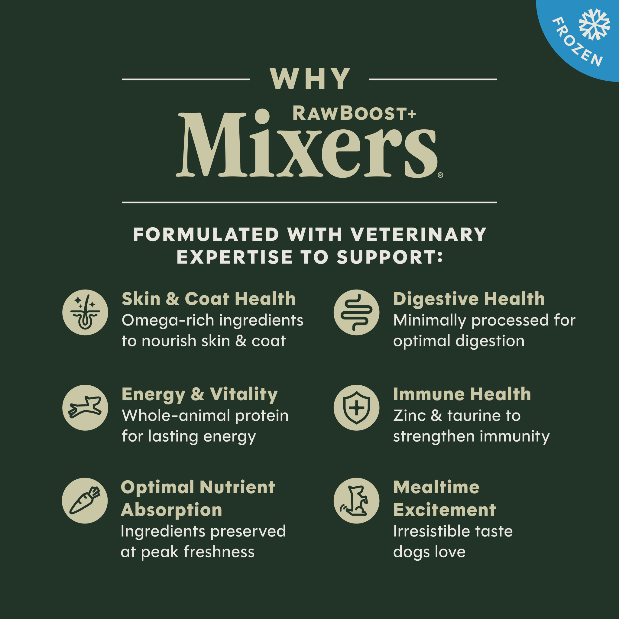 RawBoost+ Frozen Mixers Gut Health Recipe