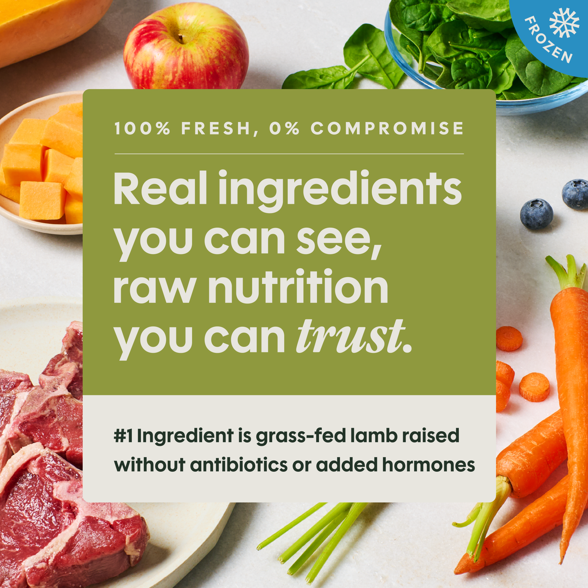 FreshRaw Meals Grass-Fed Lamb Recipe