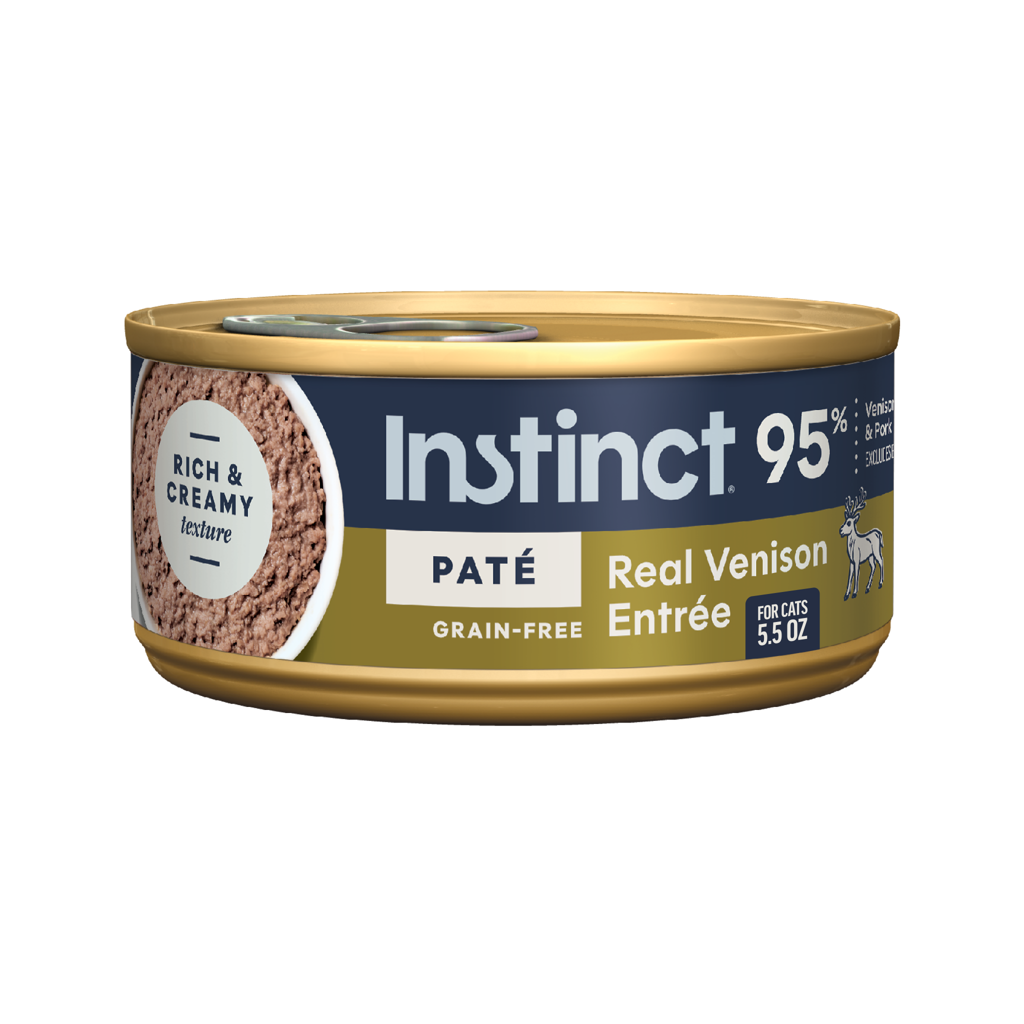 Instinct Original Pate Real Venison Recipe Wet Cat Food
