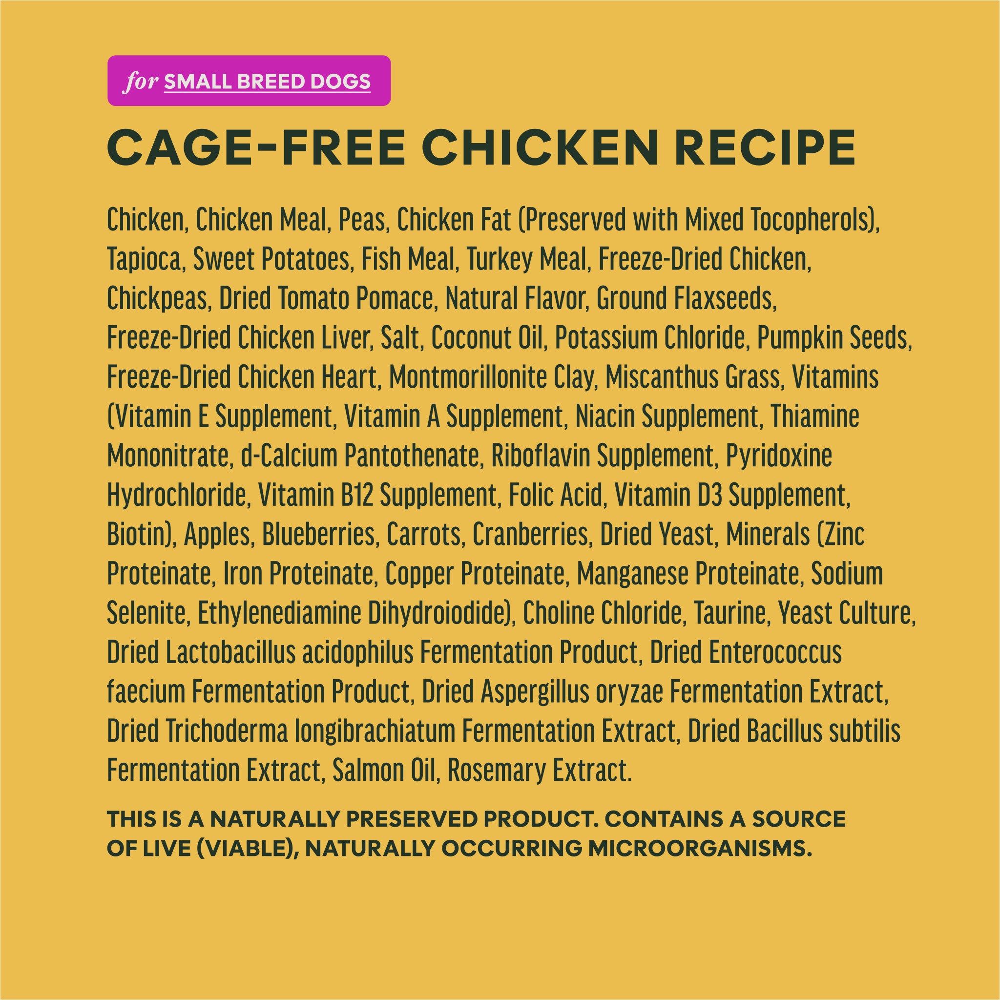 RawBoost+ Kibble for Small Breed Dogs Real Chicken Recipe