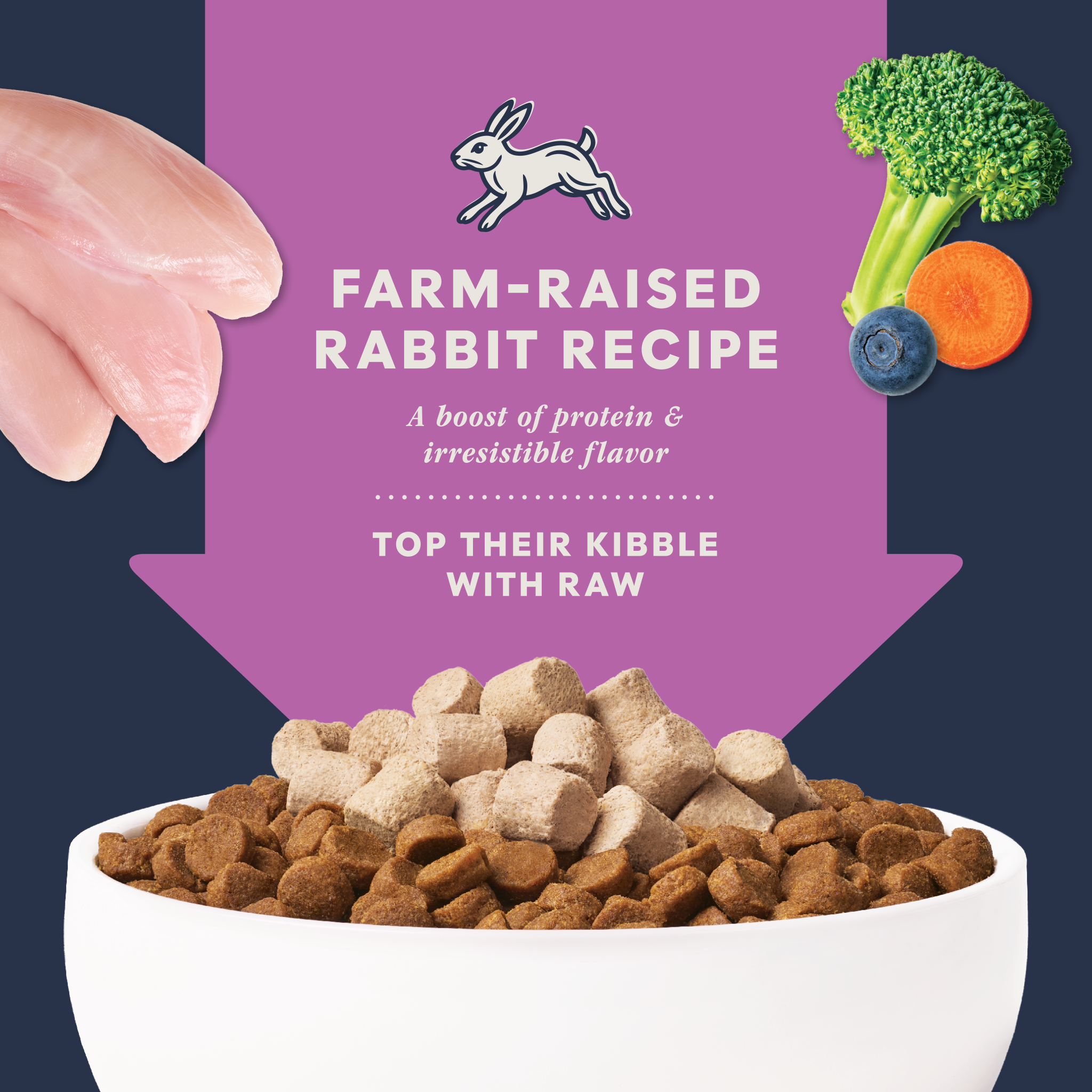RawBoost+ Mixers Farm-Raised Rabbit Recipe