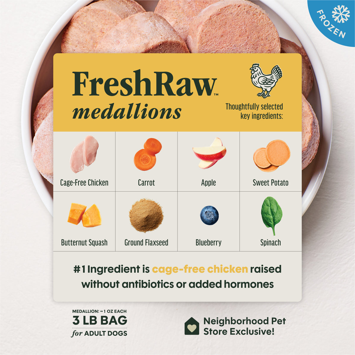 FreshRaw Medallions Cage-Free Chicken Recipe