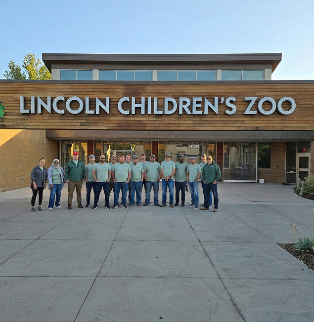 Instinct team at the Lincoln Children's Zoo on Purpose Day Out