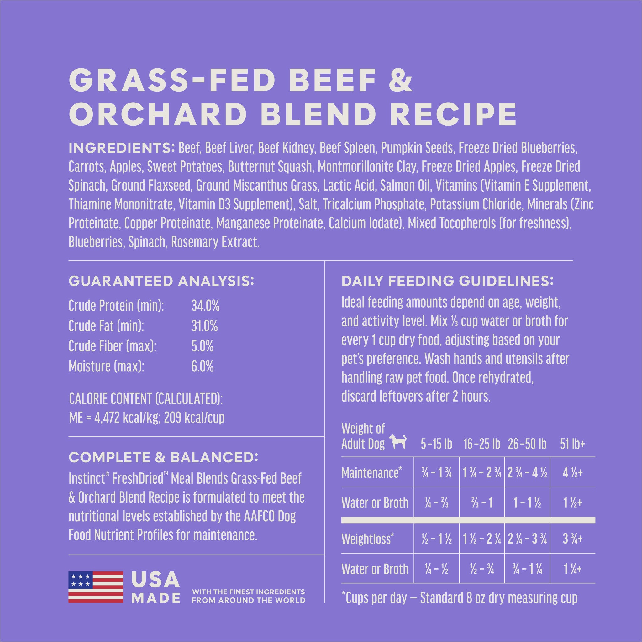 FreshDried Meal Blends Beef & Orchard Blend