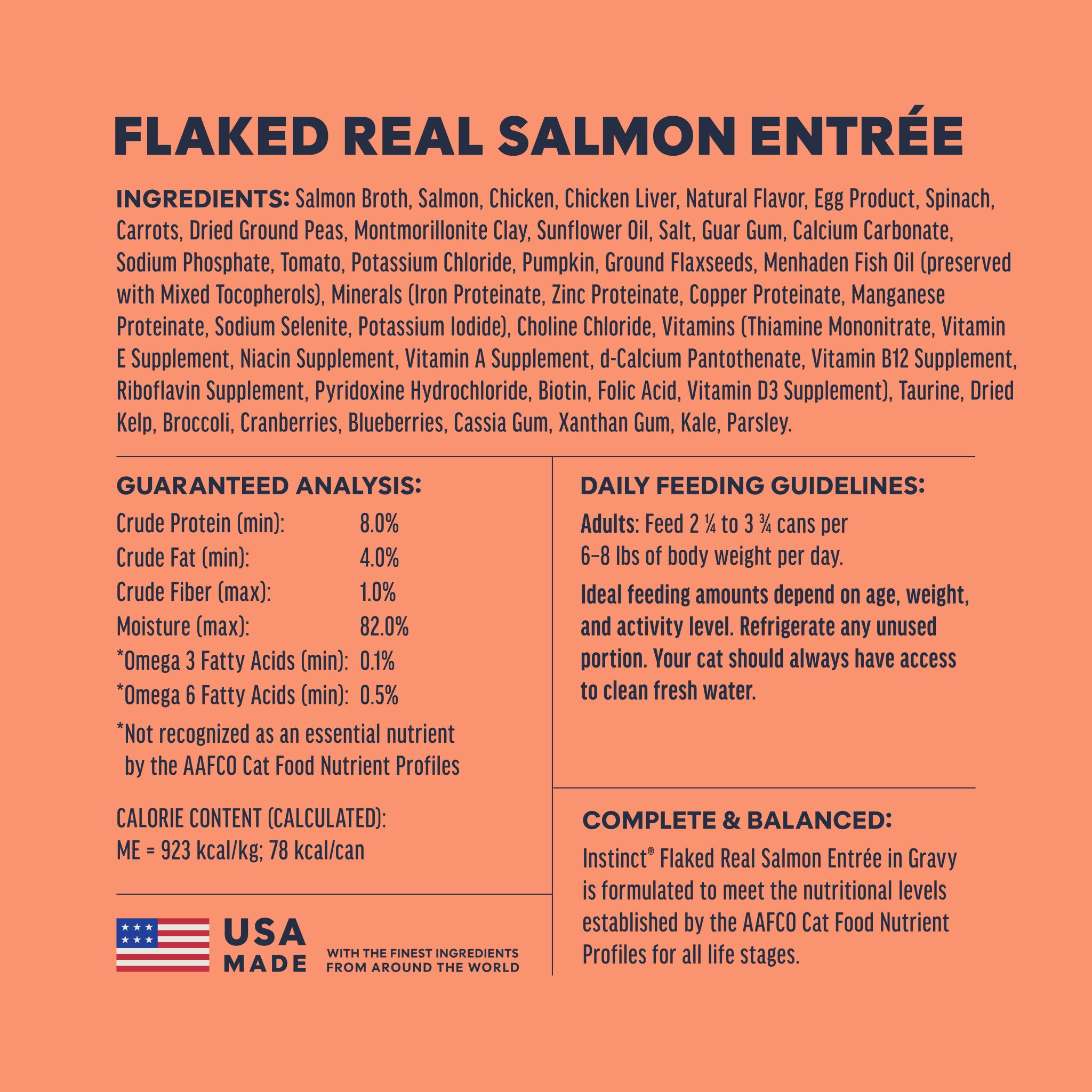 Flaked Salmon Entrée
