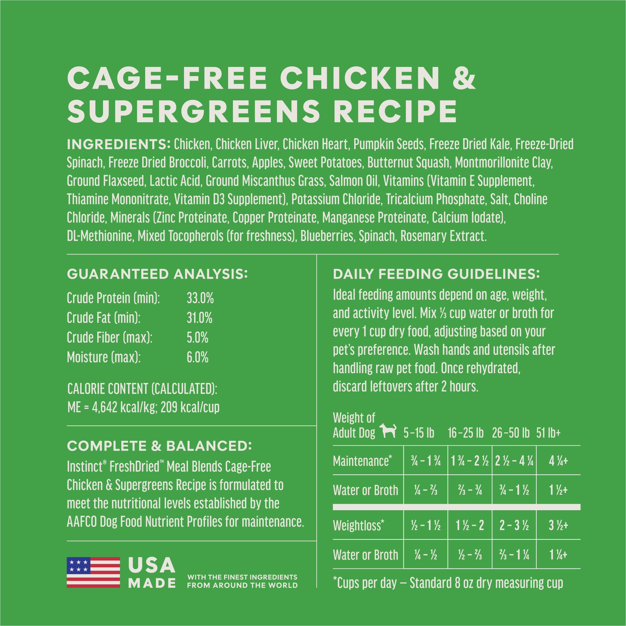 FreshDried Meal Blends Chicken & SuperGreens Blend