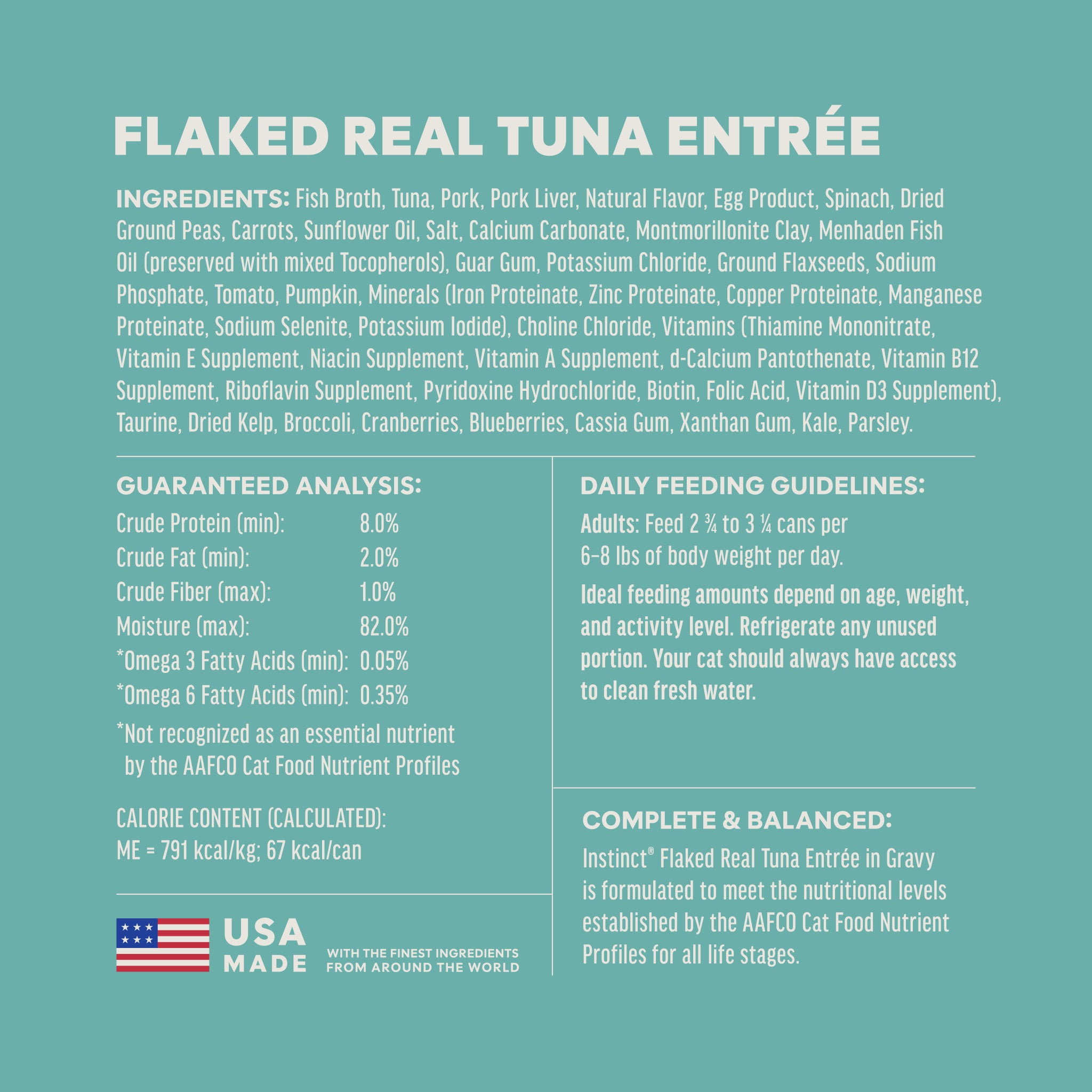 Flaked Tuna Entrée
